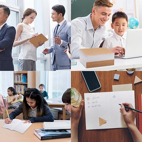 Miniatura 7 de Nicunom Paquete de 30 cuadernos de papel kraft A5, diarios en blanco a granel para niños, diario de viaje sin forro, cuadernos de bocetos para