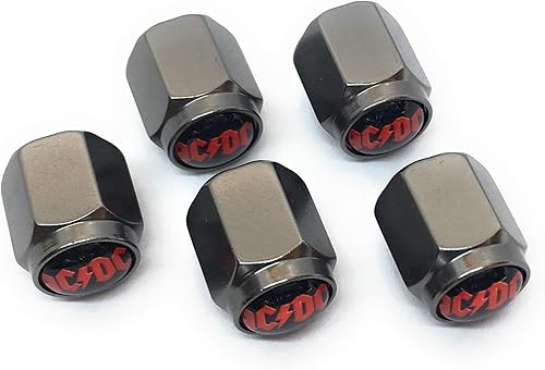 Miniatura 5 de Metallica - Tapones para válvula de neumático (juego de 5), universales para automóvil, motocicleta, bicicleta, bomba de aire, bicicleta,