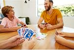 Mattel Games UNO Family Card Game, with 112 Cards, Travel-Friendly, Makes a Great Game for 7 Year Olds and Up