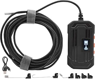 Mothinessto Endoscope Adjustable Brightness Endoscope Industrial Endoscope Rechargeable Battery Endoscope Tube for Conduct Drainage Repair(5M)