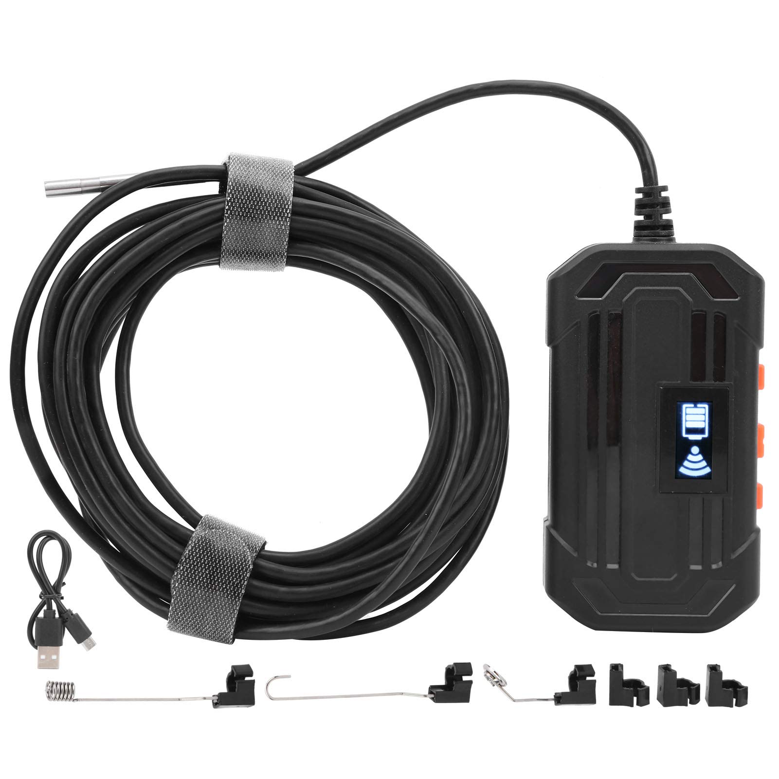F240 3.9mm 1080P Industrial, Industrial Pipe Endoscope, Inspection Endoscope Borescope Pipe Borescope, Brightness Adjustable, with 6 LED Lights-picture-14