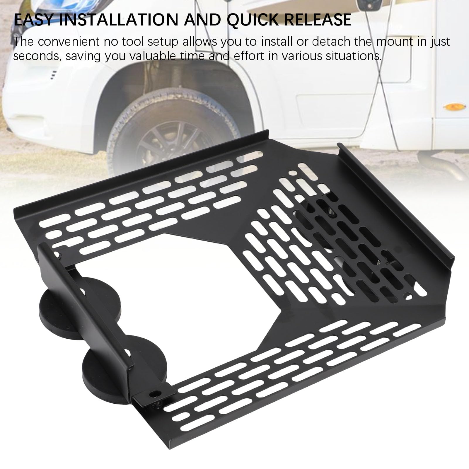 Generic Uchwyt Dachowy Mini Car Roof Mount, Magnetyczny Zestaw Montażowy Mini , Płaski Uchwyt Montażowy do Mini Anteny Satelitarnej do Kamperów, łodzi