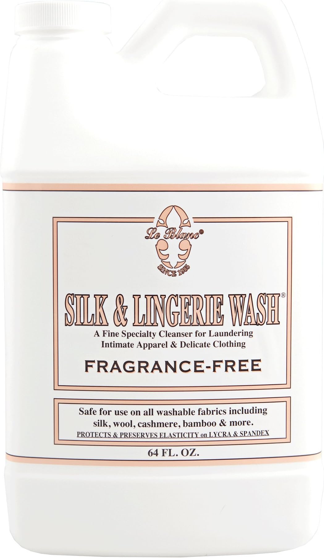 Fragrance-Free Silk & Lingerie Wash – Luxury Laundry Cleanser for Delicates - 64 oz. (1 pack)