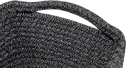 Miniatura 68 de CubesLand Cesta de almacenamiento, cuerda de algodón, azul marino, paquete de 2, organización/almacenamiento, armario, estantes, decorativa