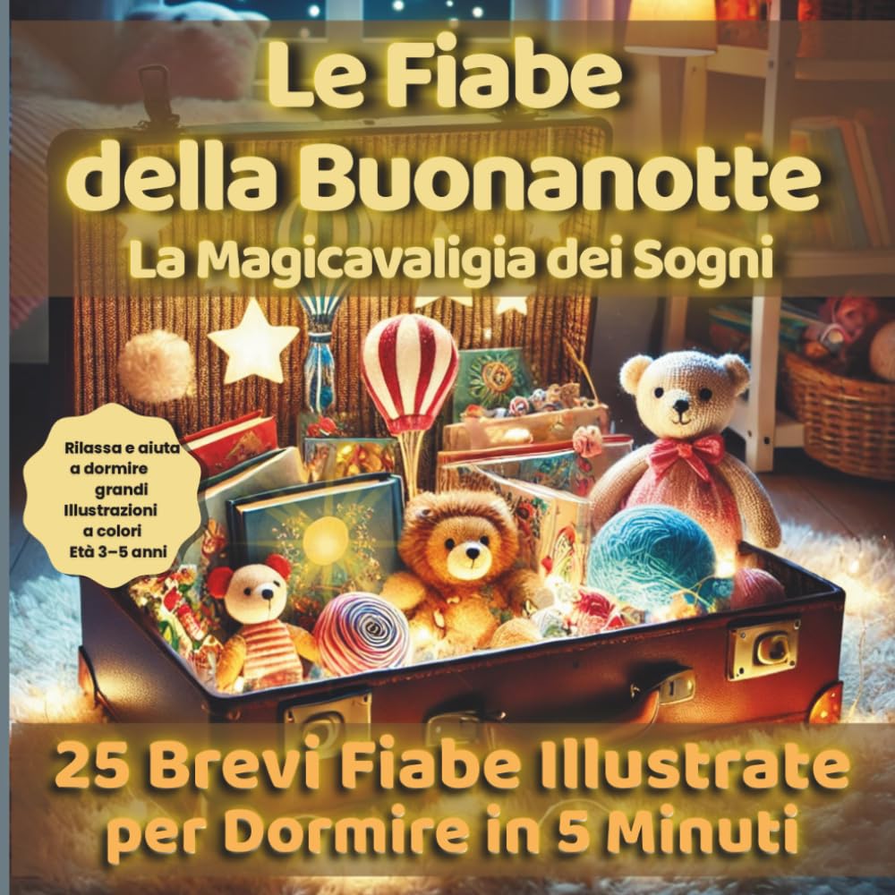 La MagicaValigia dei Sogni: 25 Mini Fiabe Illustrate per la Buonanotte: Sogni d'Oro in 5 Minuti Per Bambini di 3, 4 e 5 Anni: Un Viaggio Visivo a ... al Sonno attraverso la Lettura Condivisa
