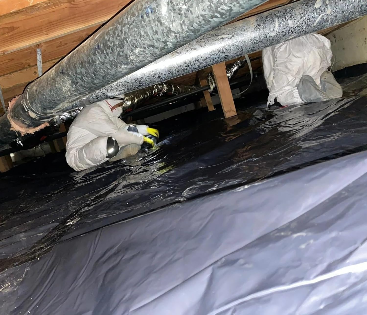 10 Mil Crawl Space Vapor Barrier - Black/FOIL- 51" x 232' Roll, 1000 Sq Ft