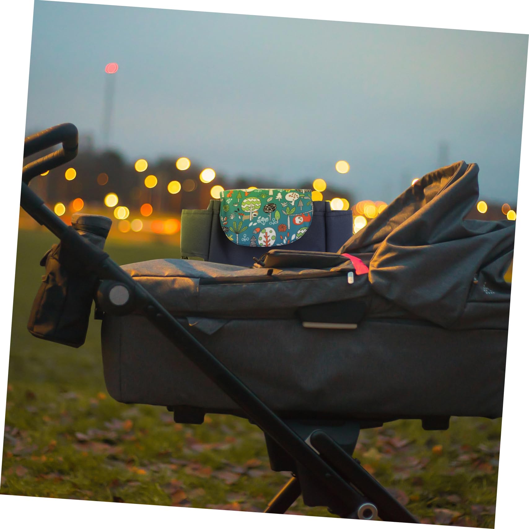 2stücke Stroller Organizer Bag Mit Getränkehalter Für Multifunktionale Wickeltasche Praktisch Für Kinderwagen Hält Flaschen Und Windeln Ordentlich Für Unterwegs