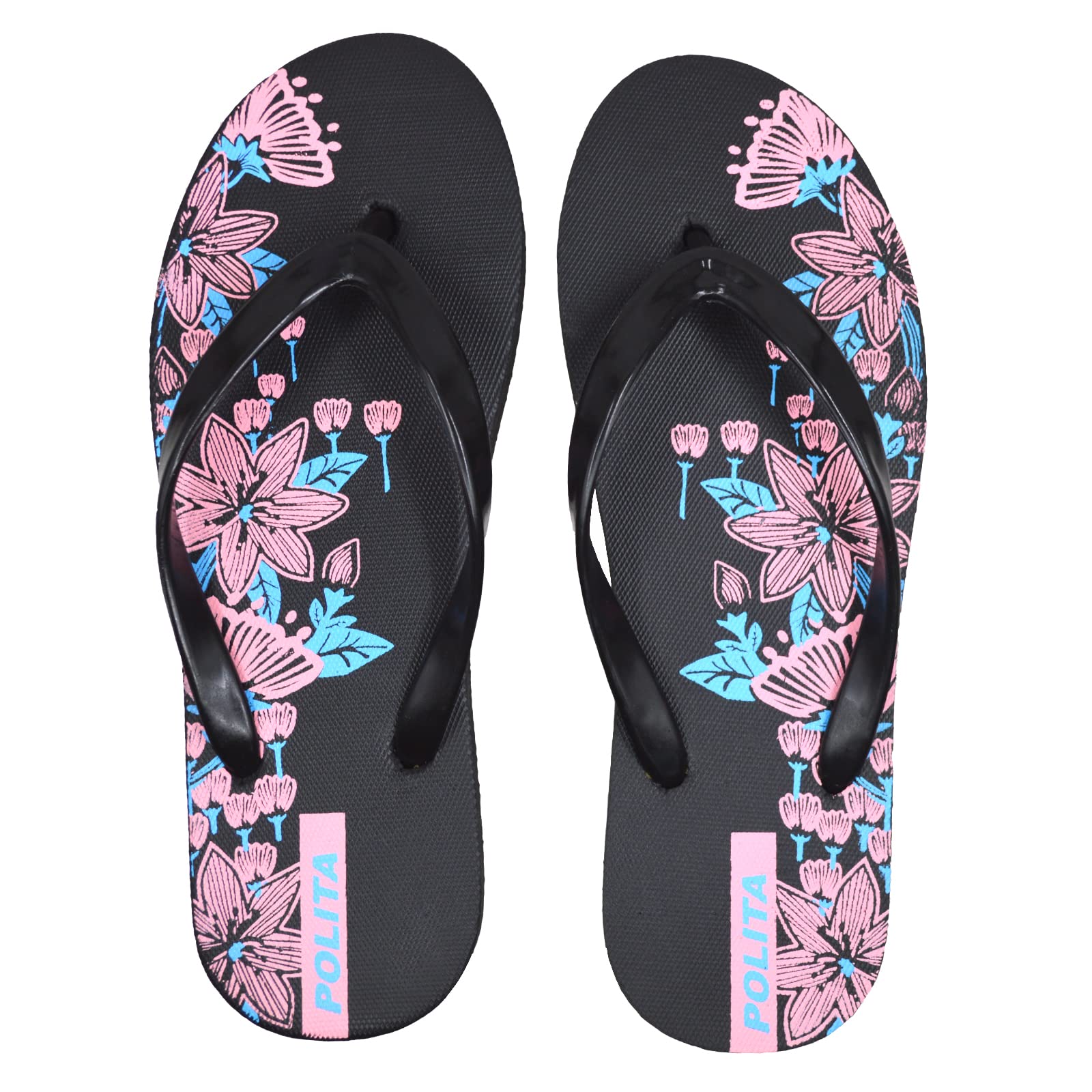 POLITA Womens Flip Flop & Slippers Black (Black, numeric_5) (B0B1BFG23R) Amazon Price History, Amazon Price Tracker