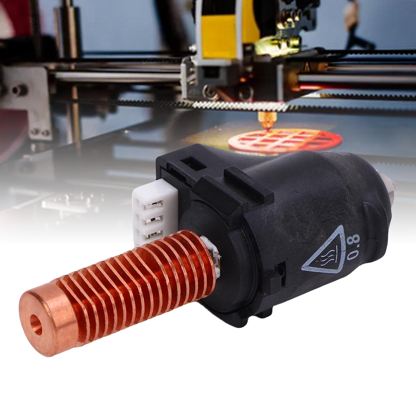 Jiawu Buse d'imprimante 3D 0,8 mm, buse d'extrusion rapide haute vitesse 32 mm³/s, construction en alliage de cuivre pour Pro