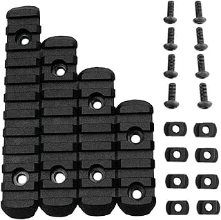 CRUSHUNT 12 Pack Single Picatinny Rail 3 3 5 5 7 7 9 9 11 11 13 13 Slots Polymer Black