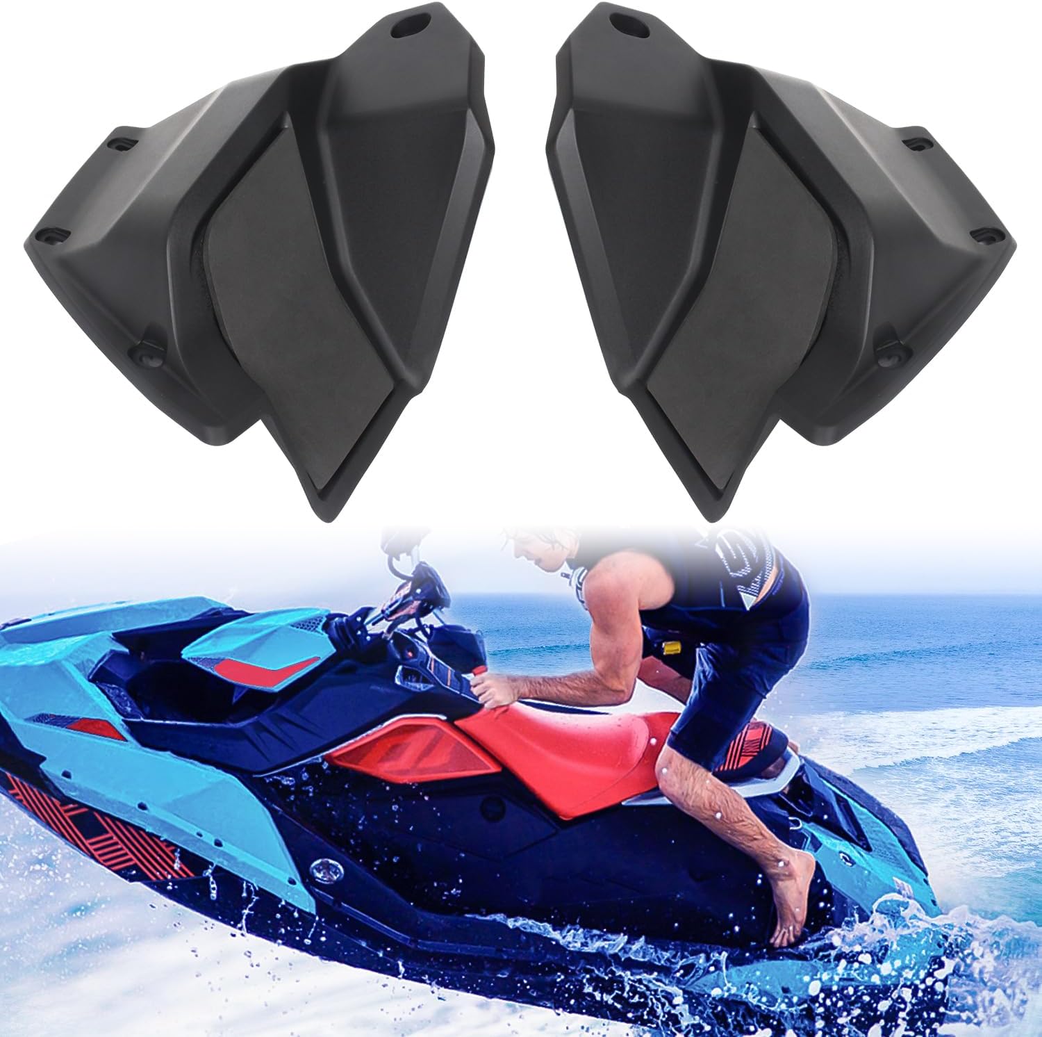 Step Wedges Foot Rest Kit With 45 Degree Slope Compatible with Sea-Doo Spark 2014-2023 Accessories Replace #295100705 (2PCS)