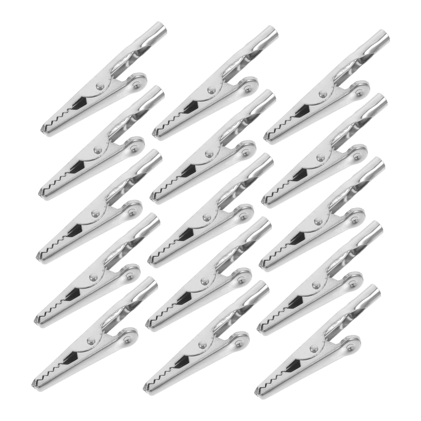 PartyKindom 200pièces Clips Électriques Pinces Crocodile Avec Prise Accessoires Antistatiques Pour Test Électrique Et Connexion Filaire
