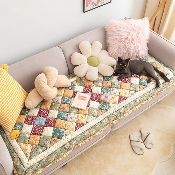 Cowboy Charm Quilted Sofa Cover NCU0LDH022 main image 0