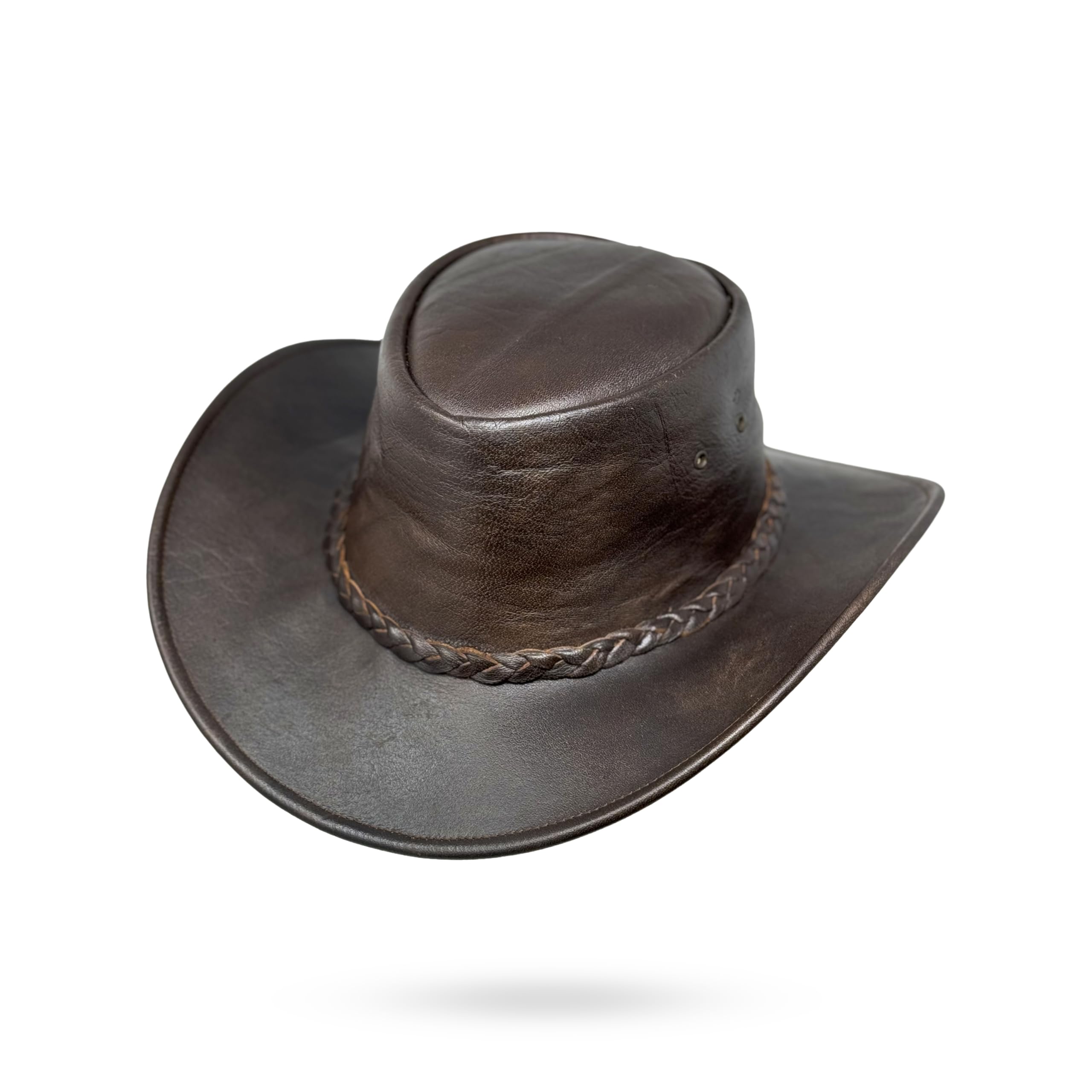 Lederhut Wickelhut knautschbar Western Cowboy – Outdoor Hut Reiten, Wandern & Abenteuer Weston