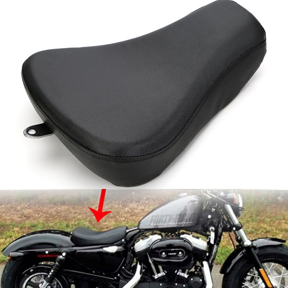Seamong Passenger Rear Seat Leather Pillon Cushion for Harley Sportster '48 1200X '72 1200V