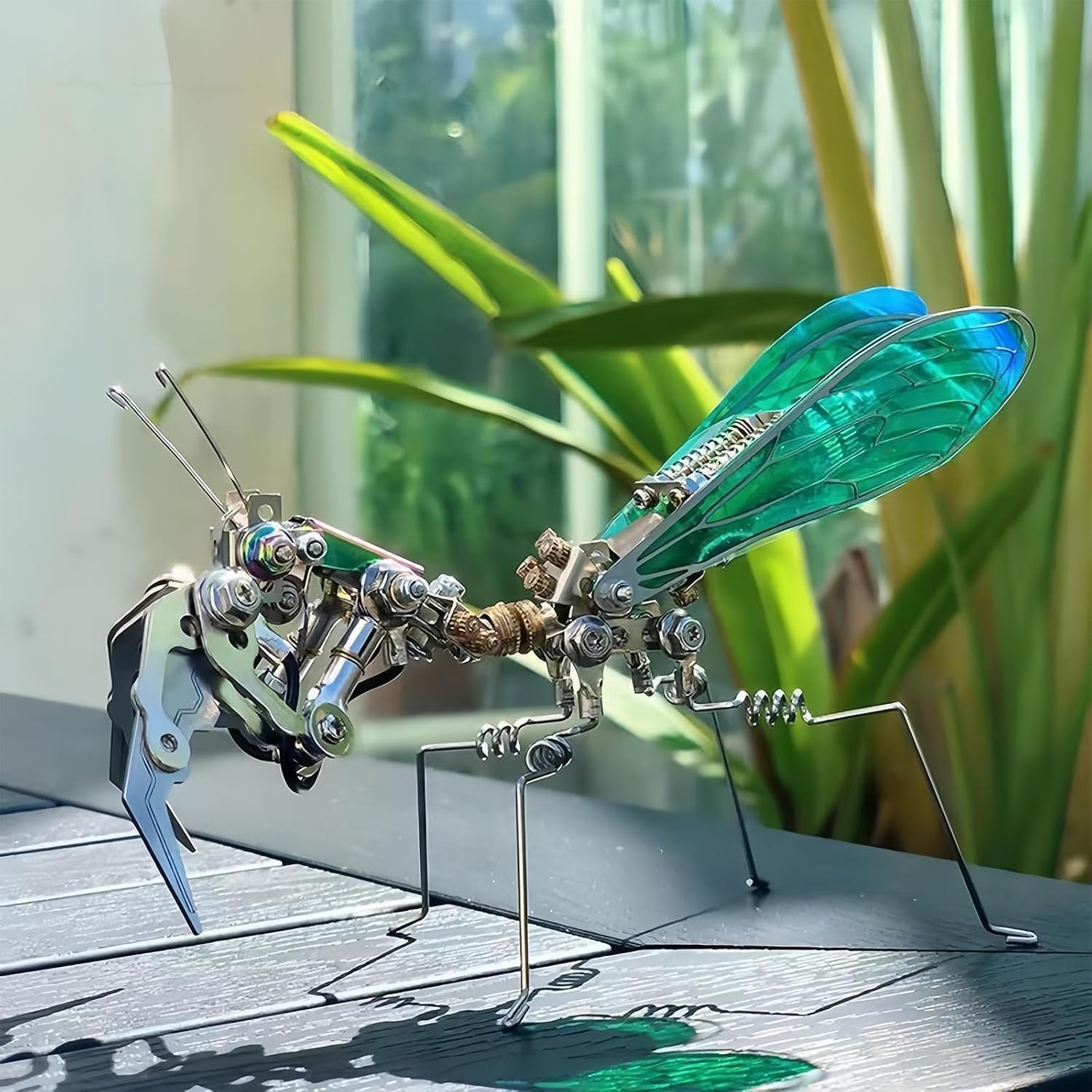 Puzzle metalowe 3D dla dorosłych, zestawy modeli metalowych mechanicznych modliszek, zestaw puzzli metalowych do montażu, zabawy DIY kreatywne ozdoby do montażu, prezenty dla dorosłych 258 sztuk.