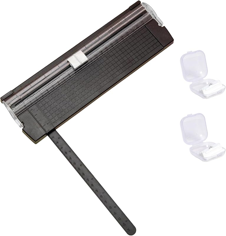 Paper Cutter Slider,A5 Guillotine Paper Cutter with 3 Security Blader