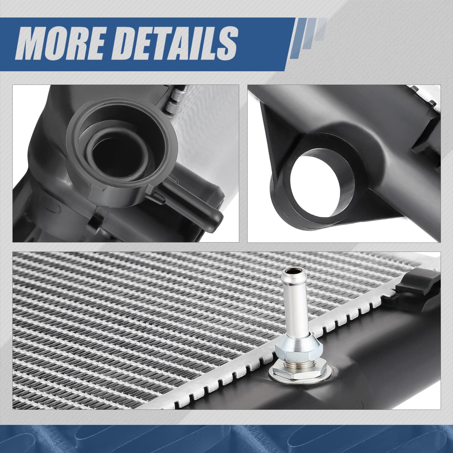 Auto Dynasty Radiator Compatible with 2010-2018 Lexus GX460, DPI 13210 Factory Style 1-Row Cooling Radiator, Aluminum Core