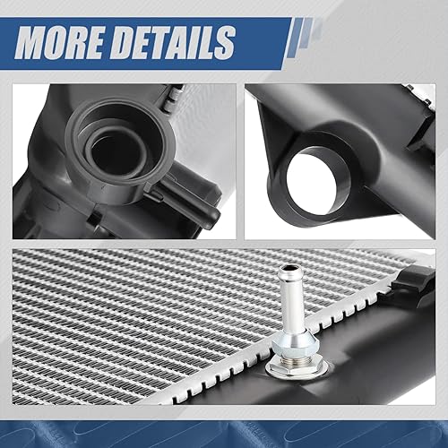 Miniatura 5 de DPI 13210 - Radiador de refrigeración de 1 fila de estilo de fábrica compatible con Lexus GX460 2010-2018, núcleo de aluminio