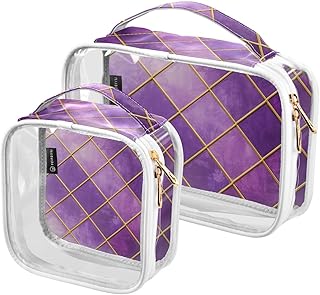 2 Pack Gold Grid Gradient Purple Cube clear d...