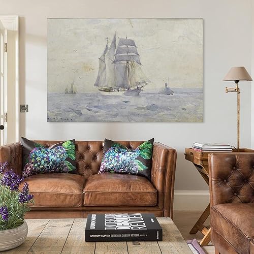 Miniatura 3 de Maritime Scene by Henry Scott Tuke Painting On Canvas Wall Art Poster Scroll Picture Print Living Room Walls Decor Home Posters 20x30inch(50x75cm)