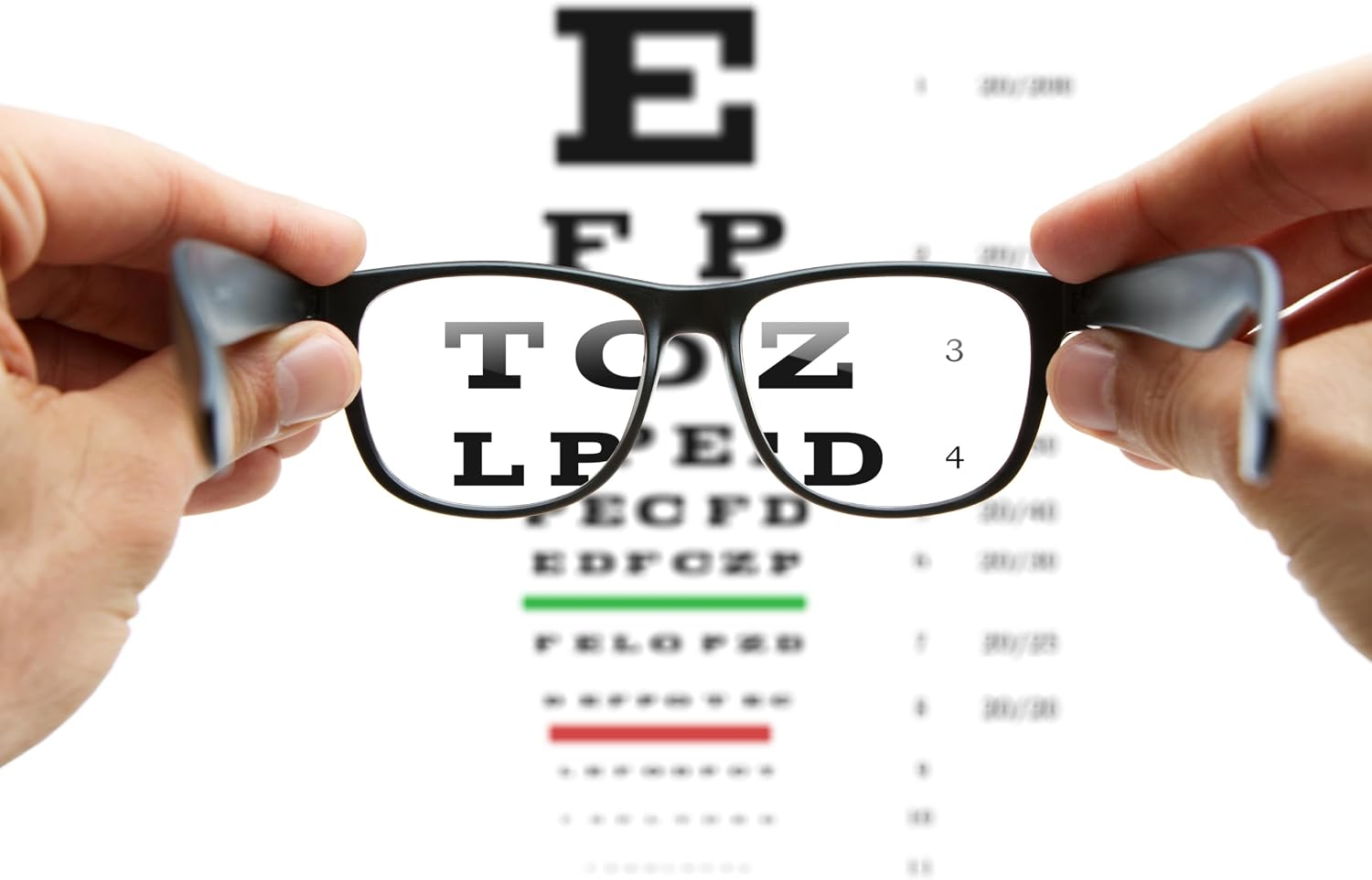 EMI Premium Snellen Eye Chart and Deluxe Occluder Eye Exam Set – 20 Ft Vision Test. Perfect for Optometrists, Optometry Students, and Medical Offices – 2 Item kit - Model #OCC-SNW