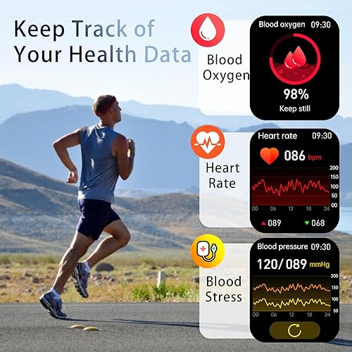 Miniatura 3 de Reloj inteligente con Bluetooth para responder y hacer llamadas, reloj de seguimiento de actividad física para mujeres y hombres, pantalla HD de 1.9