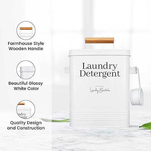 Miniatura 8 de Moderno contenedor de detergente para ropa de granja para decoración y accesorios de lavandería, contenedor de cápsulas de metal para decoración de