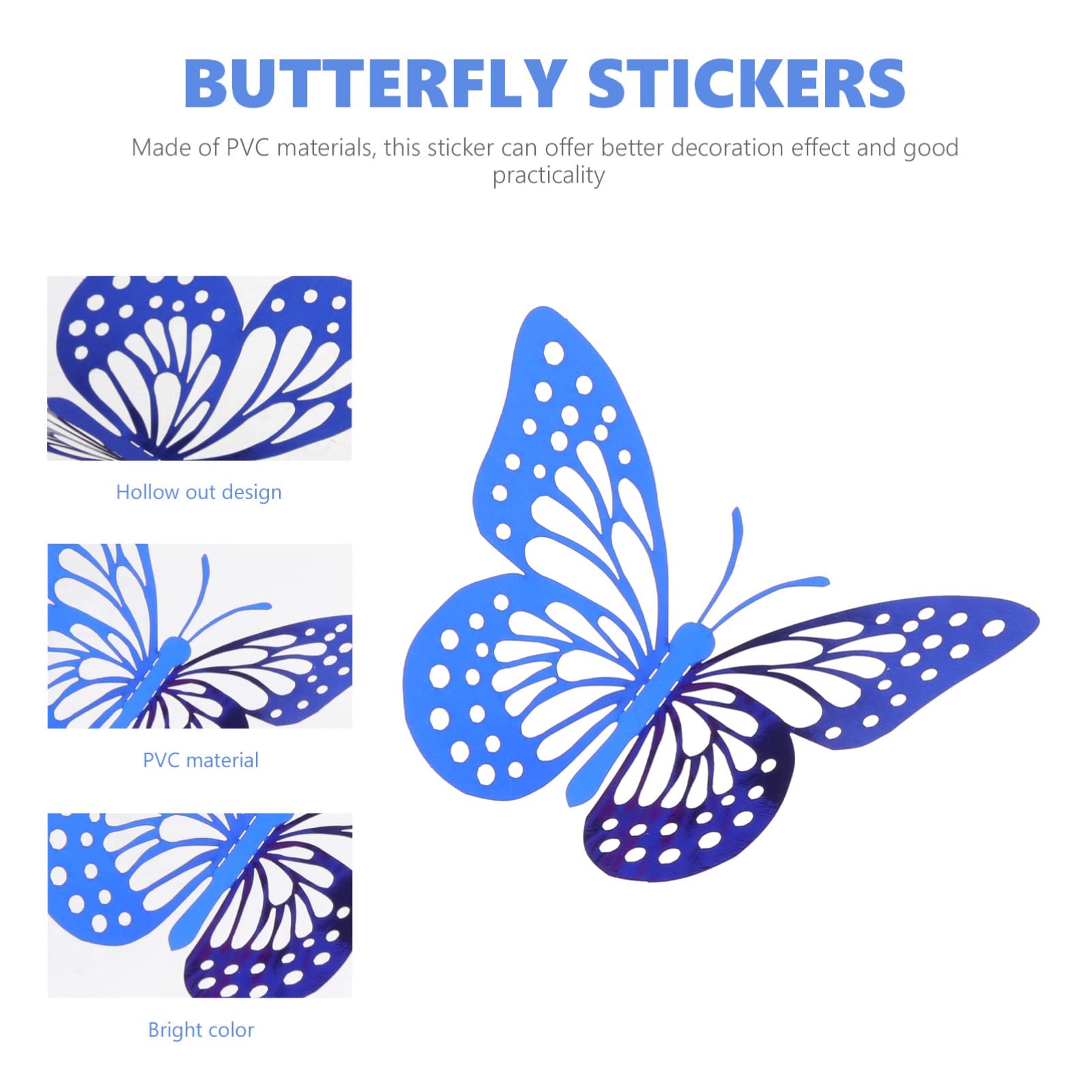 jojofuny 300stücke Schmetterlinge Wandsticker Lifelike Dekoration Für Kinderzimmer Wohnzimmer Und Hochzeiten Bunte Wandtattoos Zur Individuellen Raumgestaltung Abnehmbare Wandaufkleber