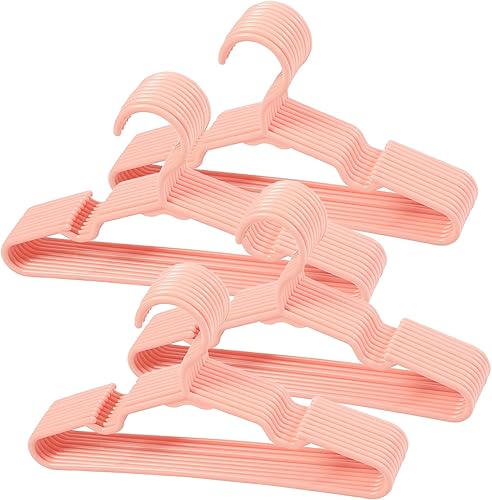 Miniatura 34 de 60 piezas de perchas blancas para guardería de bebé, colgador antideslizante para pantalones de recién nacido, percha ultradelgada para niños