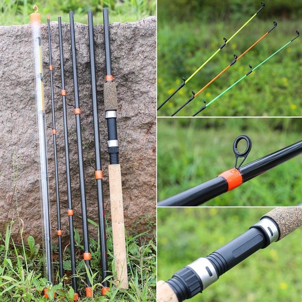 Caña de Pescar con Mosca Pesca B M Potencia Varilla Ultraligero Peso 6 Sección de Carbono for Recorrido Rod Equipos Pesca