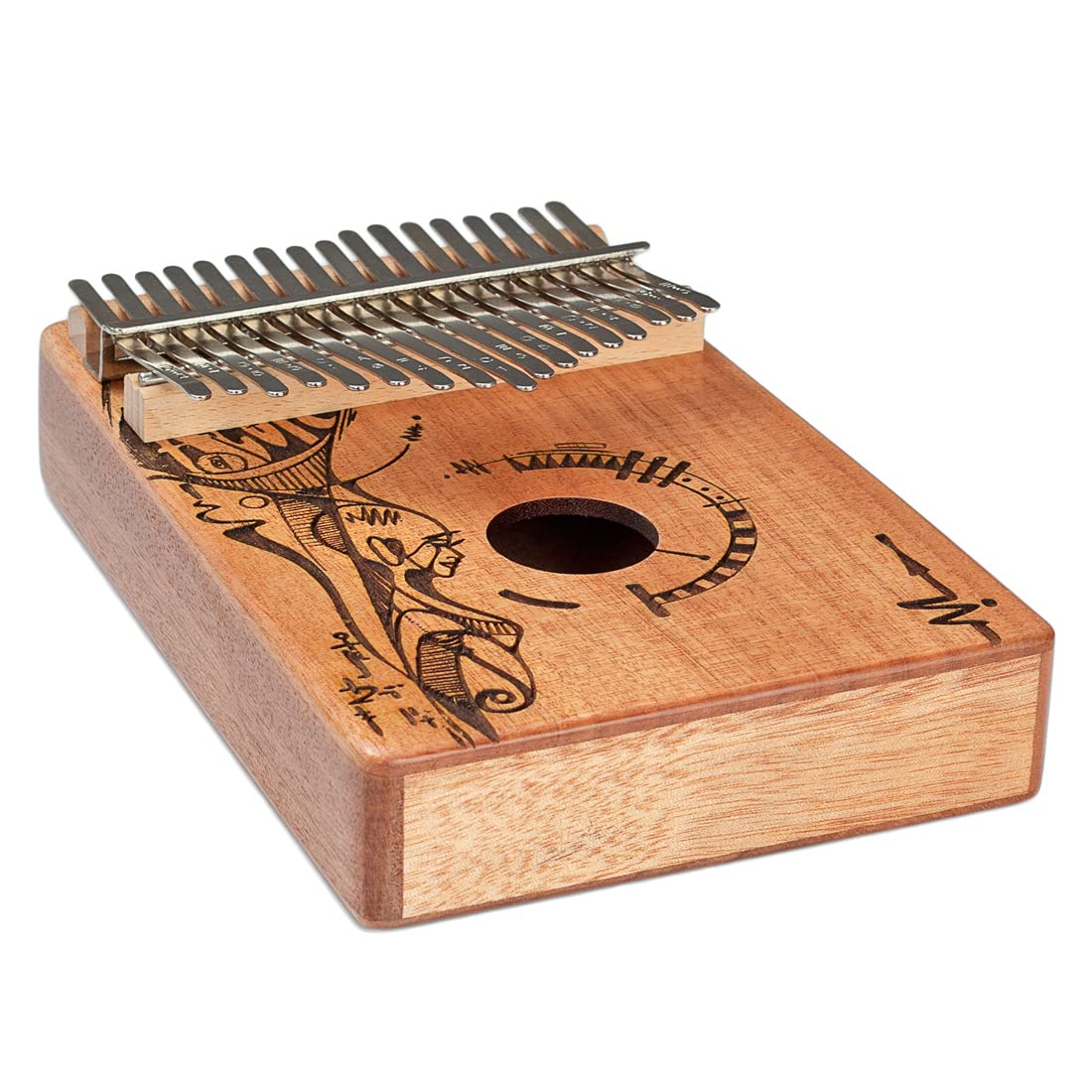 Sela SE250 kalimba mahoń 17 Peaceful Mind + ściereczka z mikrofibry keepdrum