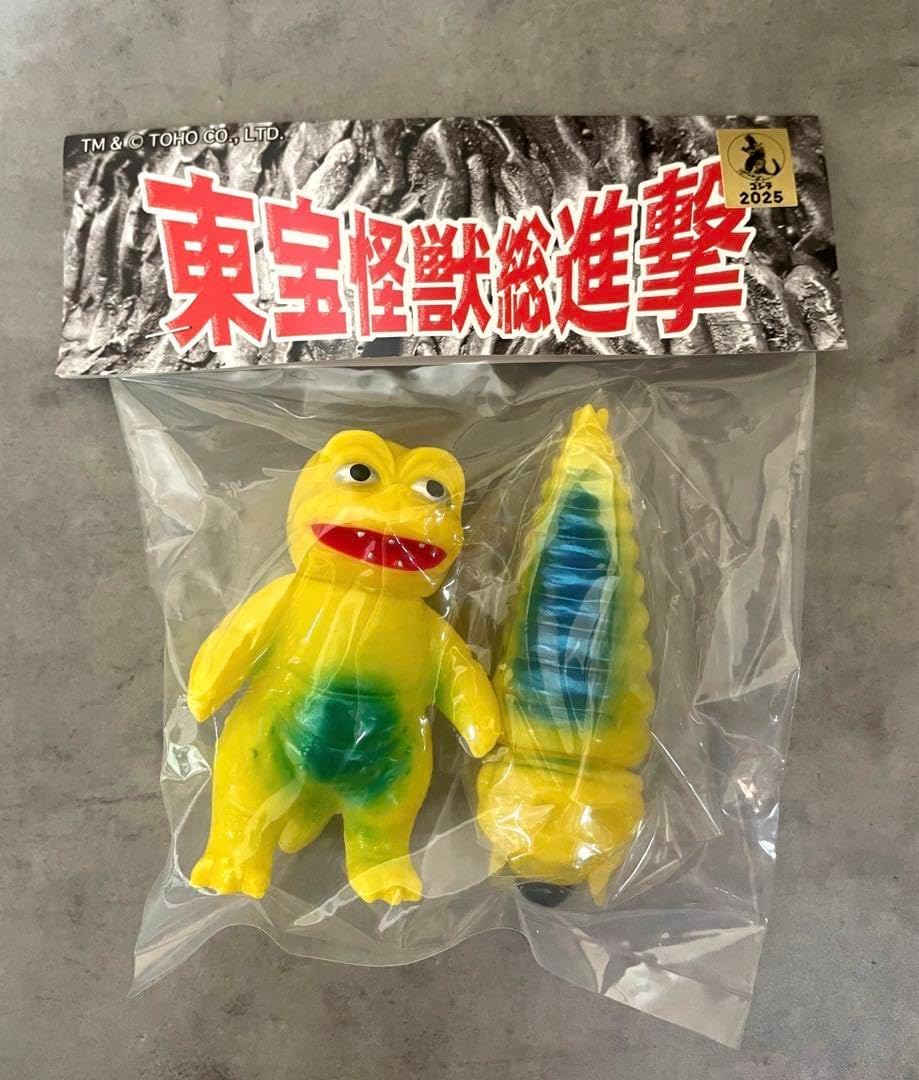 サンガッツ本舗 ミニラ&モスラ幼虫 ソフビ ワンフェス サンガッツ本舗