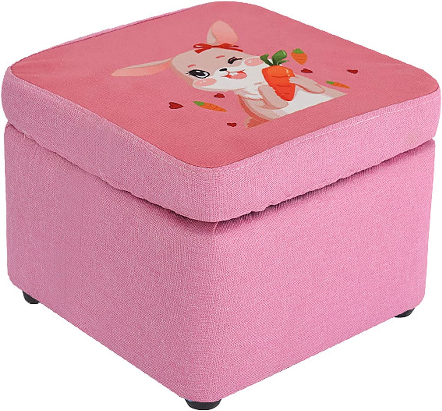 Repose-Pieds Petit et Coffre de Rangement Multifonction en Tissu