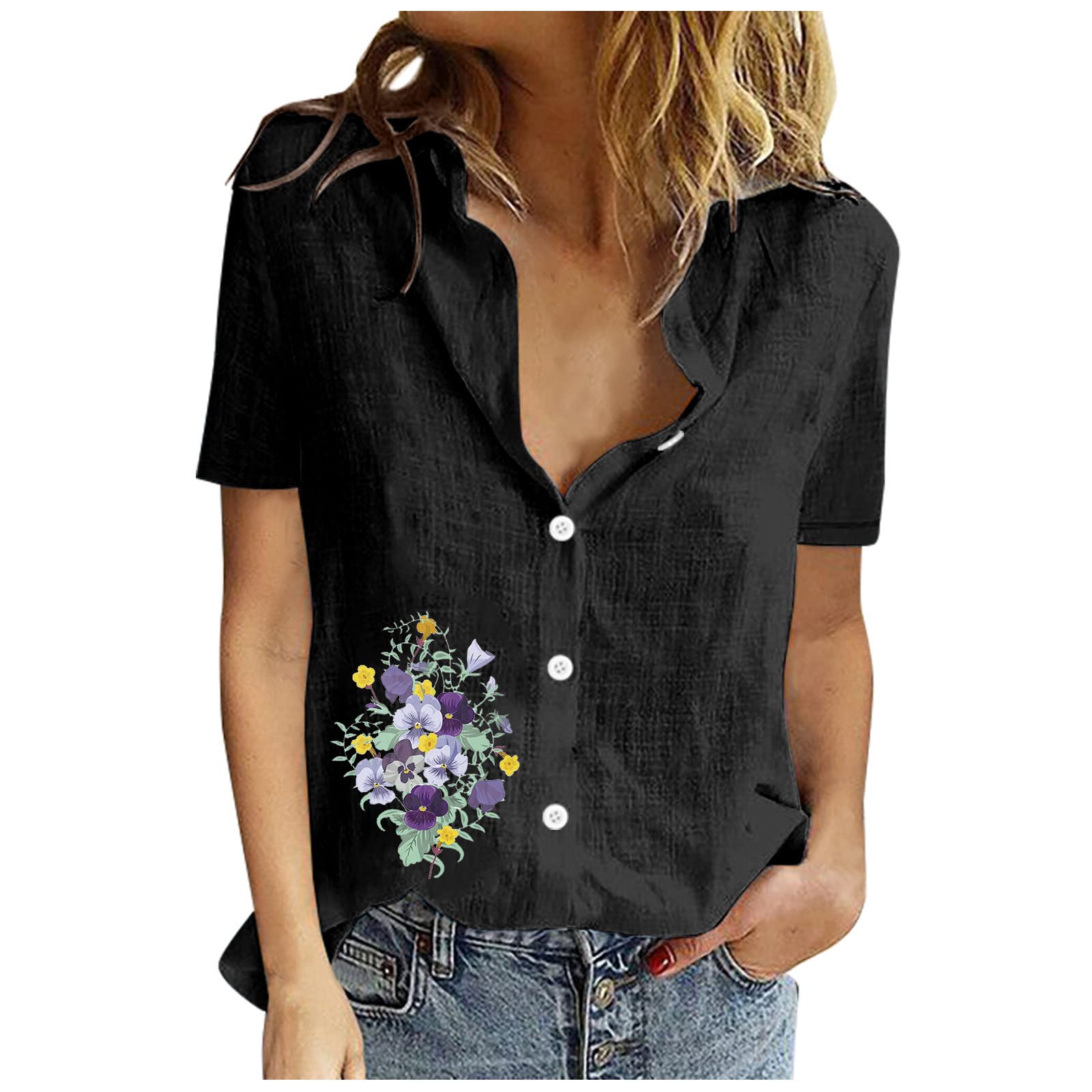 Womens Linen Shirts Women's Cotton Linen Shirts Button Down