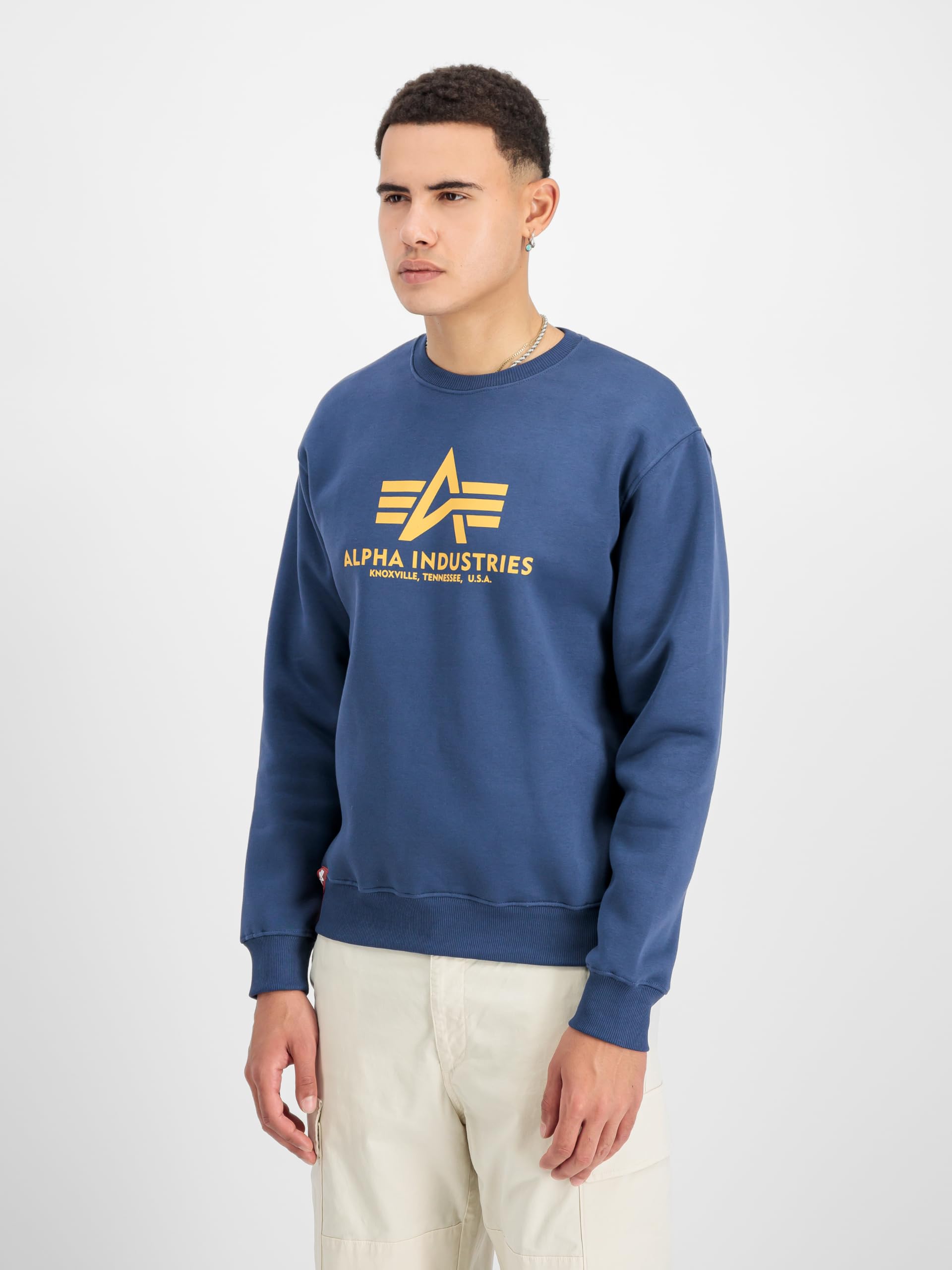 Alpha Industries Herren Basic Sweater Sweatshirt – Bild 5