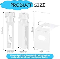 Vista 2 de Pestañas verticales de reparación de persianas y vástago vertical de repuesto para reparación de persianas verticales rotas y faltantes (24 piezas)