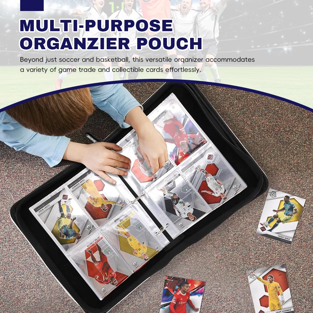 PATPAT Football Cards Binder PU 400 Pockets Waterproof Card Holder 2