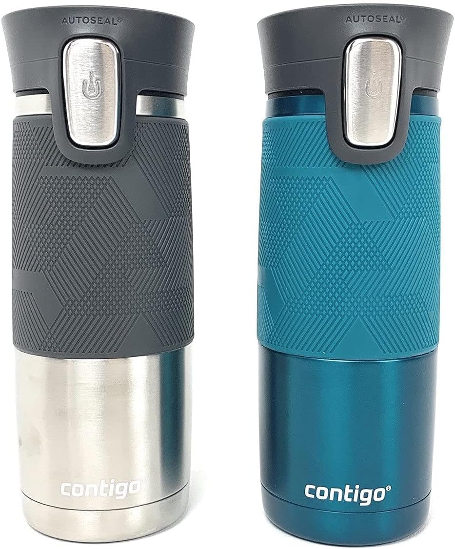 Contigo Stainless Steel Autoseal 2 Pack Thermal Travel Mugs 16oz/473ml