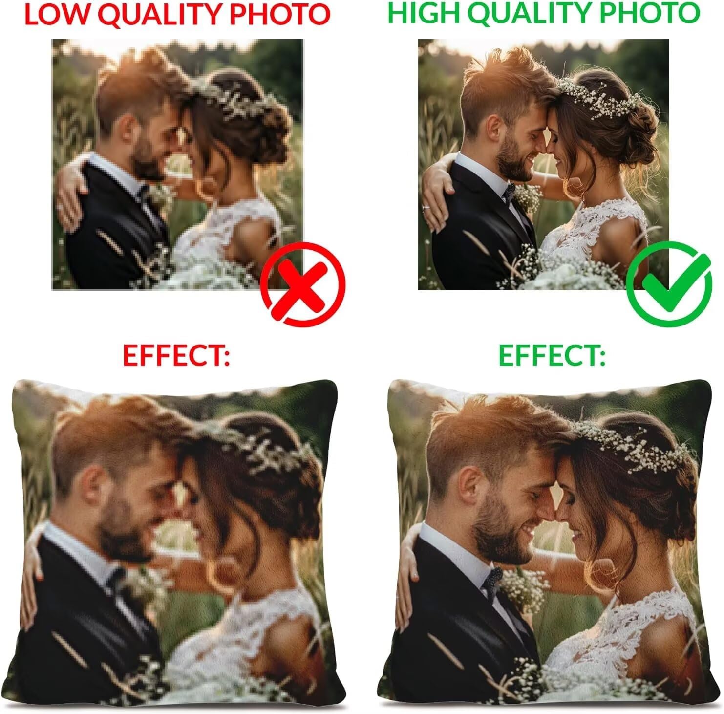 Cojin Personalizado Foto a Doble Cara 60x180cm - Cojines Exterior,Funda de Almohada Impermeable - Regalo Original para San Valentín y Aniversario Parejas para Cama Sofa Terraza Salon Jardin J1-219