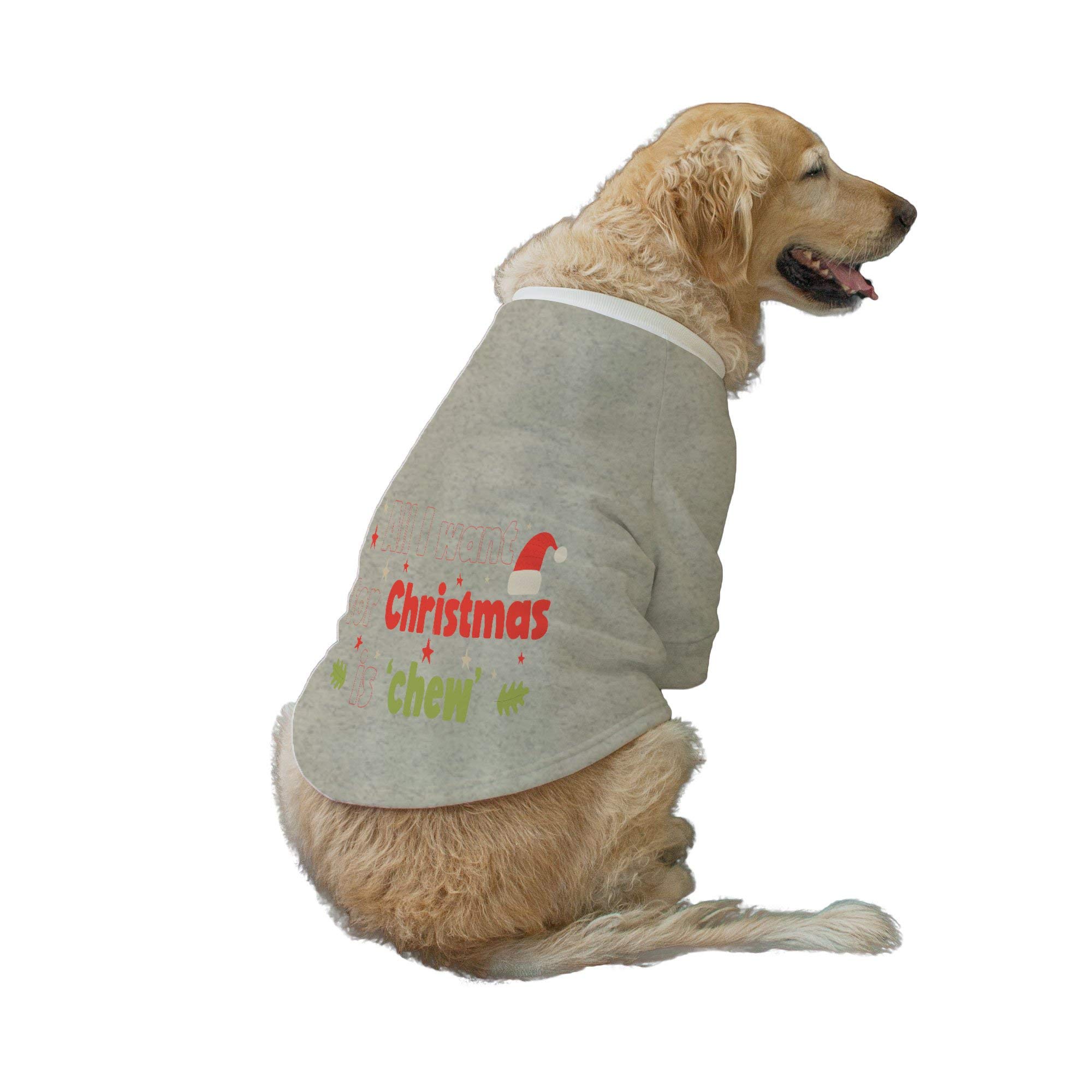 Ruse Pet All I Want for Christmas Printed Round Neck Full Sleeves Technical Dog Jacket for Dog Clothes Winter Apparel Party Grey/XX-Small (Chihuahuas, Papillons) (B08QF7CGZL) Amazon Price History, Amazon Price Tracker