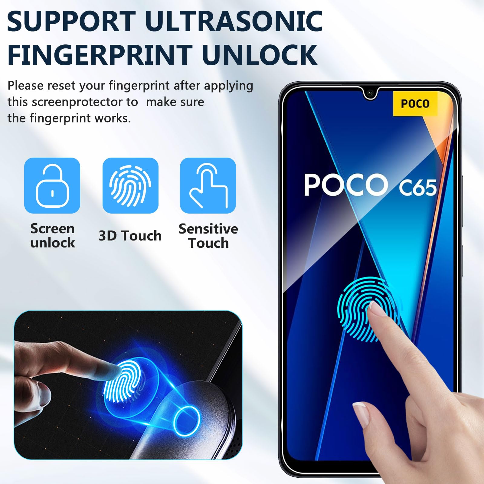 Ebzzliy Pellicola Vetro Temperato Per Xiaomi POCO F8 Ultra, 2 - Foto 5