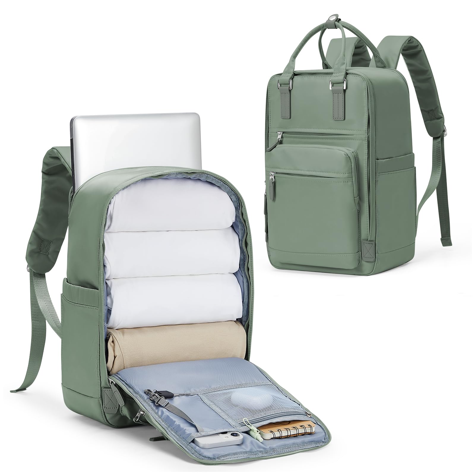 SZLX Zaino Ryanair 40x20x25 Donna Zaino da Viaggio Bagaglio a Mano 20L Uomo Borse da cabina 45x36x20 Easyjet Travel Backpack Adatto a laptop da 14 Pollici con scomparto per scarpe per Lavoro e Scuola