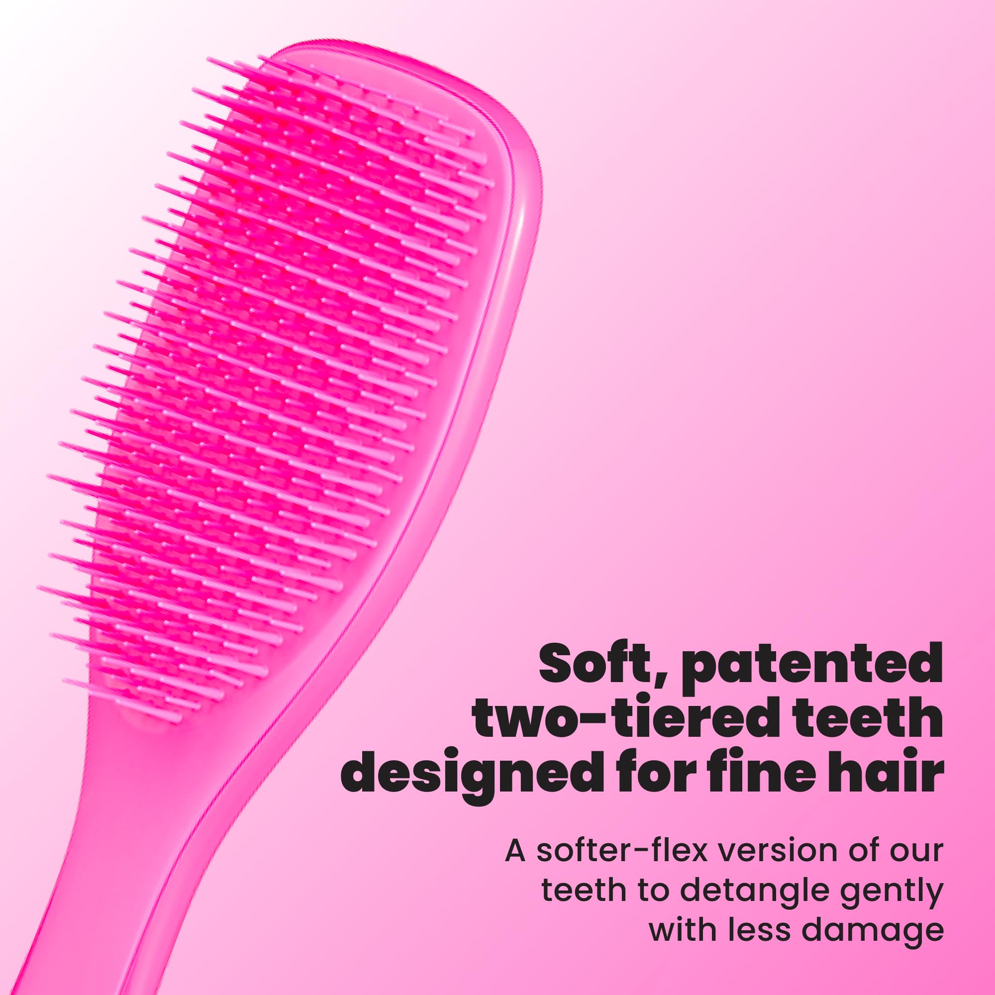 Tangle Teezer Ultimative Entwirrbürste, trockene und nasse Haarbürste, reduziert Haarbruch für farbbehandelte, feine und zerbrechliche Haartypen, Runway Pink
