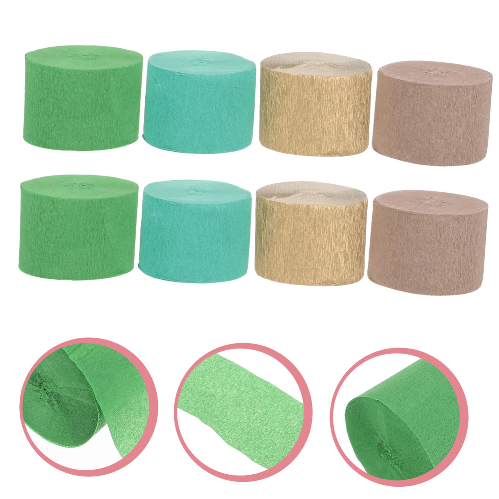SEWACC 40rouleaux Décorations Papier Crépon Pour Fête Accessoires De Décorations Anniversaire Mariage Parfait Pour Arrière-plans Et Fleurs Papier