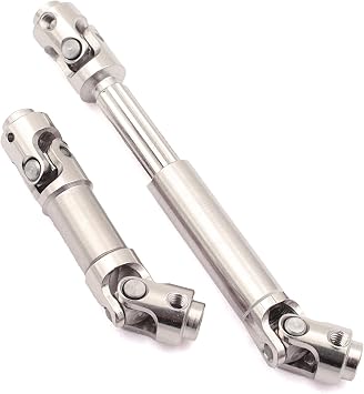 Stainless Steel Drive Shafts for 1/30 Axial SCX30 RC Crawler UpgradesSilver