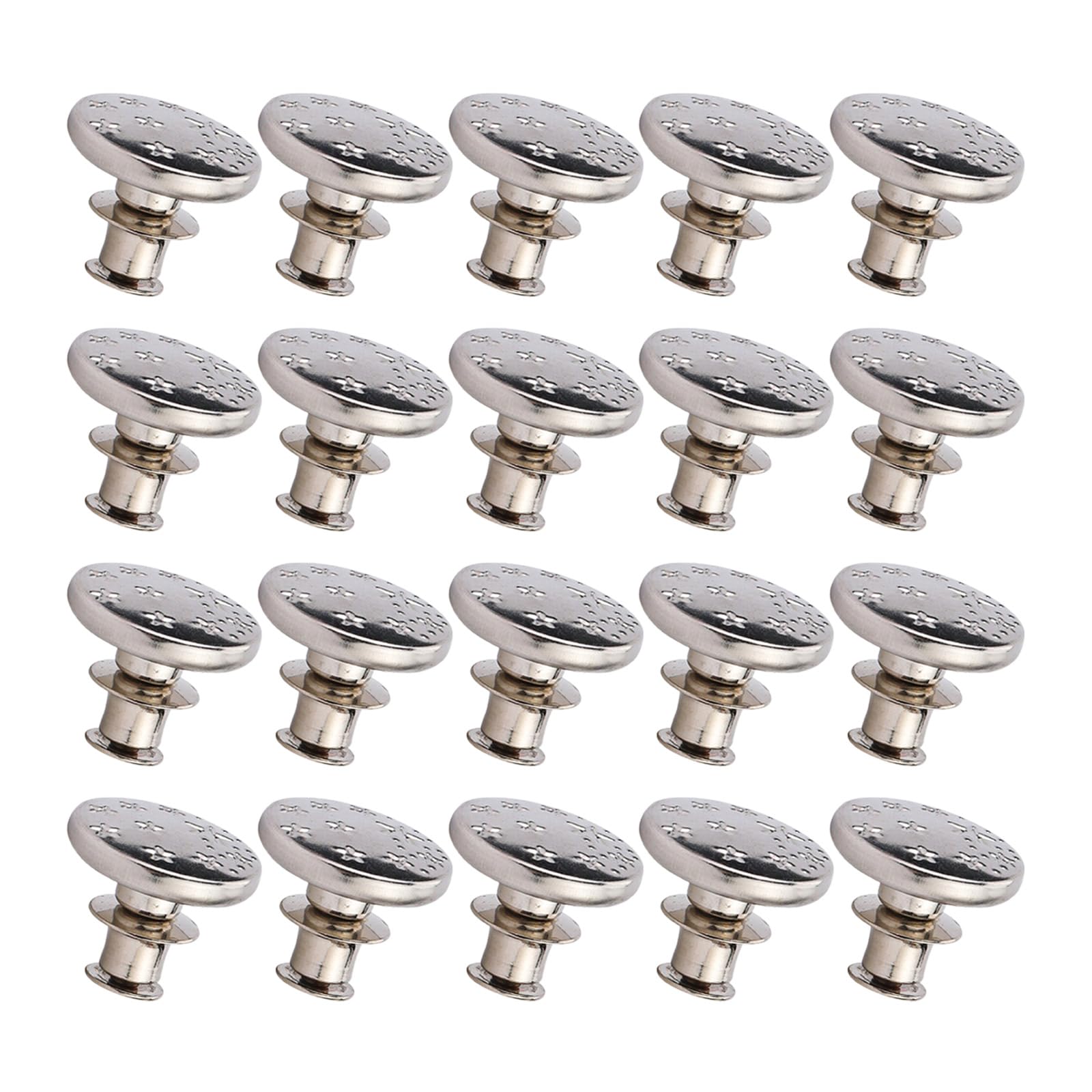 Buxuaaaa C 20Pcs Round Waist Extenders Jeans Waist Tighteners Adjustable Button Pants Button For Jeans Dress Jean Tightener