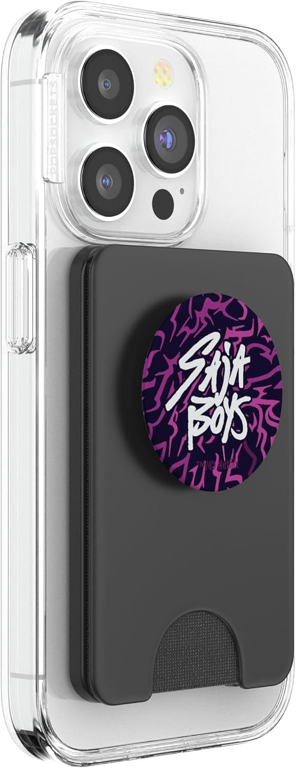 Kpop Demon Hunters Saja Boys Demon Pattern PopSockets PopWallet for MagSafe