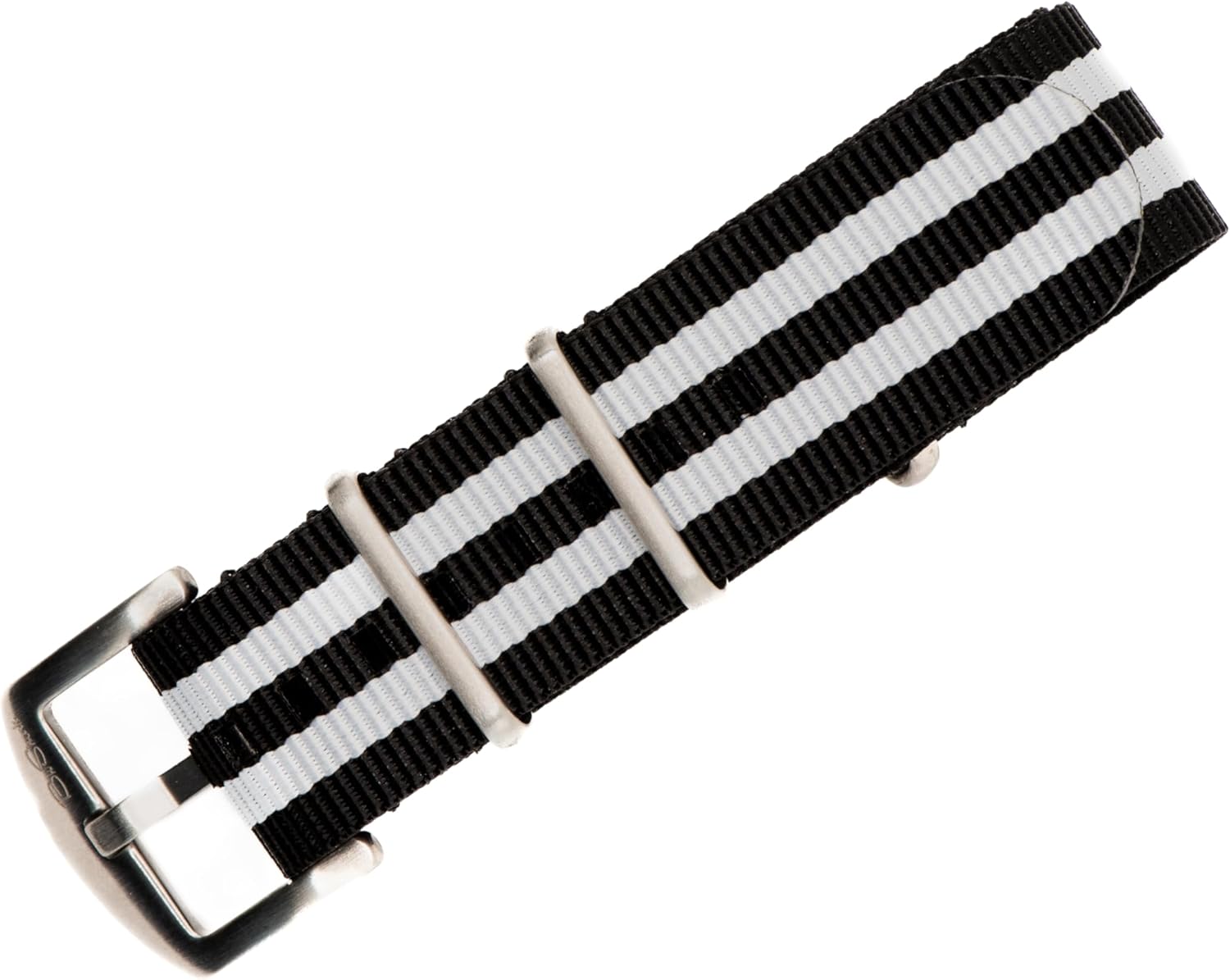 Blushark original collection military-style waterproof watch strap fits all  timepiece brands durable nylon wristwatch accessories with stainless steel 