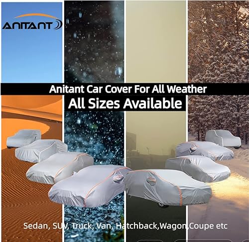 Miniatura 3 de Fundas impermeables para vagón de 9 capas, para todo tipo de clima, cubierta de parabrisas de regalo (cubierta de parabrisas de regalo), cubierta